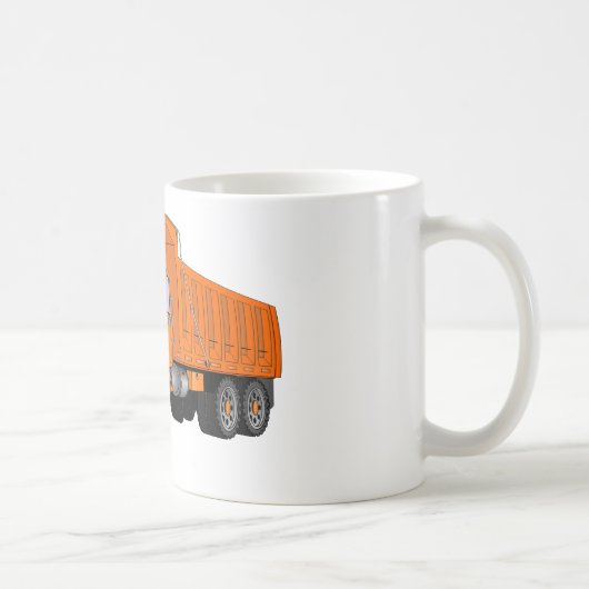 Mug Carton Orange Dump Truck (Droite)