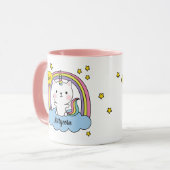 Mug Carton rose Meowgical Cute Caticorn (Devant gauche)