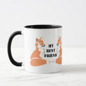 Mug Carton Sheltie Dog (Gauche)