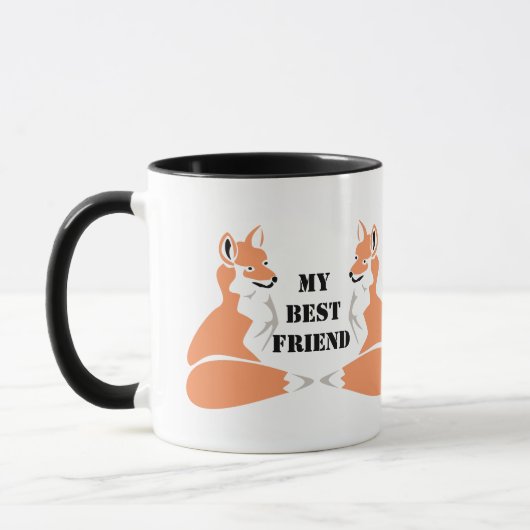 Mug Carton Sheltie Dog (Gauche)