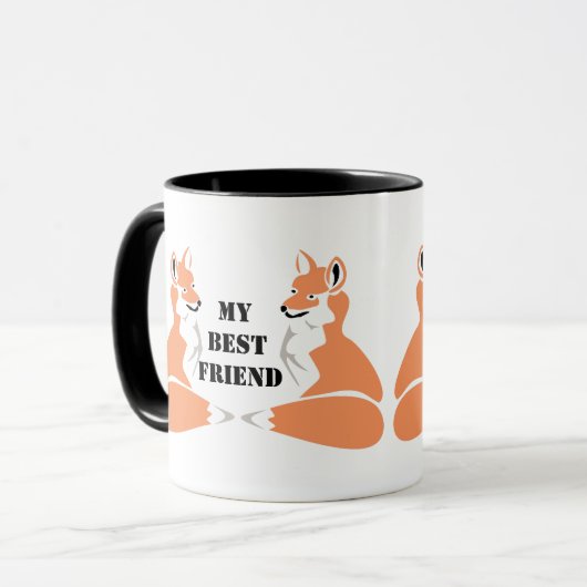 Mug Carton Sheltie Dog (Devant gauche)