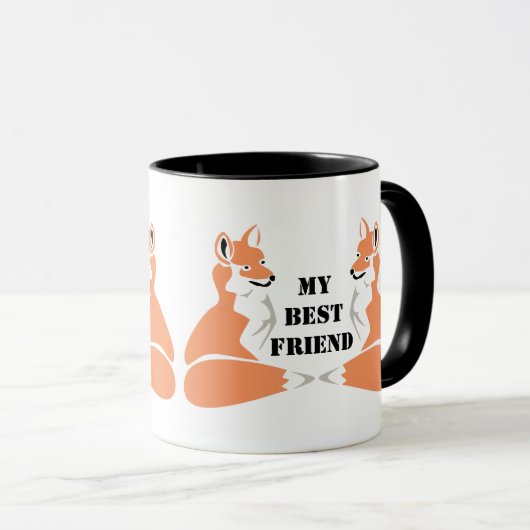 Mug Carton Sheltie Dog (Devant droit)