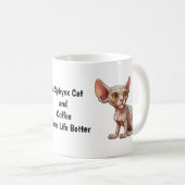 Mug Carton Sphynx Chat (Devant droit)