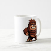 Mug Cartoon Bigfoot au ventre mou Chibi souriant (Devant droit)