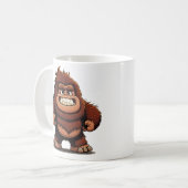 Mug Cartoon Bigfoot au ventre mou Chibi souriant (Devant gauche)