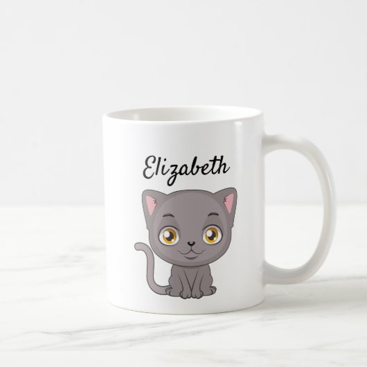 Mug Cartoon British Shorthair Cat (Droite)
