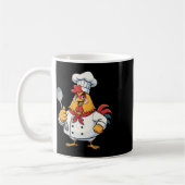 Mug Cartoon Chicken Cook Rooster Chef Kitchen _1  (Gauche)