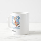 Mug Cartoon Chien mou Chien Chiot Patinage sur glace S (Devant gauche)