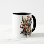 Mug Cartoon classique 3D (Devant droit)