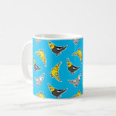 Mug Cartoon Cockatiels Motif (Devant gauche)