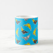 Mug Cartoon Cockatiels Motif (Centre)