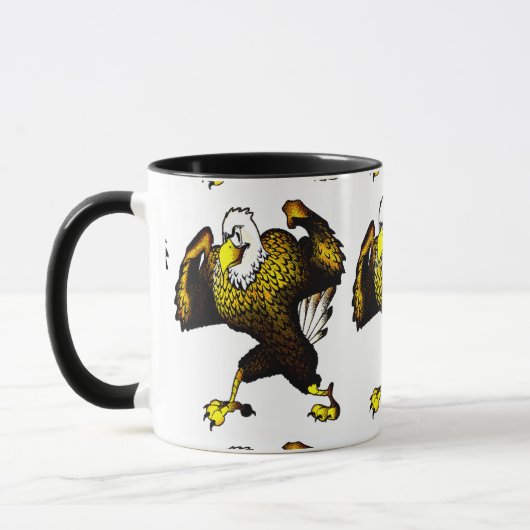 Mug Cartoon Combattre l'aigle (Gauche)