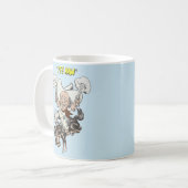 Mug Cartoon cowboy tir pistolets équitation art (Devant gauche)