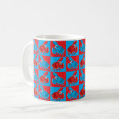 Mug Cartoon crabe mosaïque (Devant gauche)