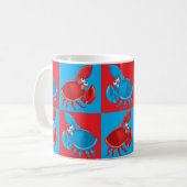 Mug Cartoon crabe mosaïque (Devant gauche)