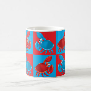 Mug Cartoon crabe mosaïque