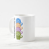 Mug Cartoon crétacé Tricératops (Devant gauche)