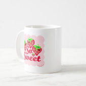 Mug Cartoon de baies de fraises sucrées (Devant gauche)