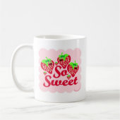 Mug Cartoon de baies de fraises sucrées (Gauche)
