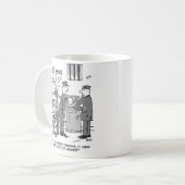 Mug Cartoon de chaise électrique défectueuse - Drôle (Devant gauche)
