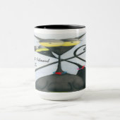 Mug Cartoon de chats gris et noir (Centre)