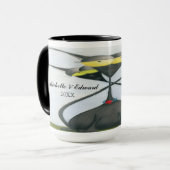 Mug Cartoon de chats gris et noir (Devant gauche)