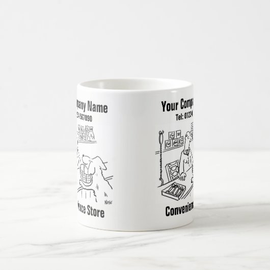 Mug Cartoon de Convenience Store (Centre)