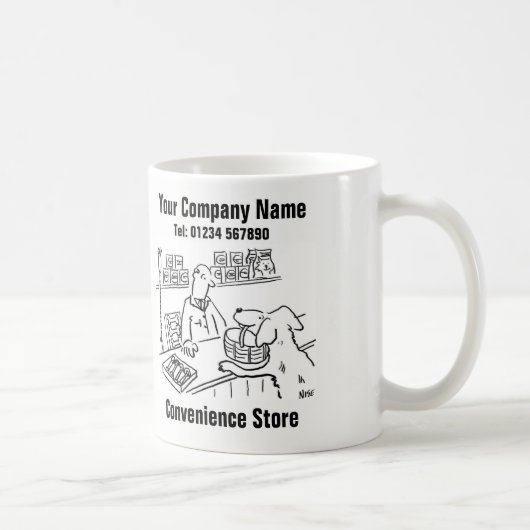 Mug Cartoon de Convenience Store (Droite)