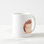 Mug Cartoon de hérisson de charme simple et doux Brown (Devant droit)