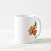 Mug Cartoon de pèlerin de Turquie mignonne (Devant droit)