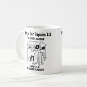 Mug Cartoon Entretien de Véhicule (Devant gauche)