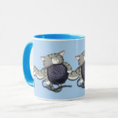 Mug Cartoon Kitty avec boule de fil (Devant gauche)