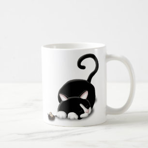 Mug Cartoon Kitty avec souris en jouet
