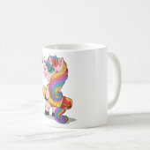Mug Cartoon licorne avec planche de surf (Devant droit)