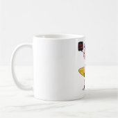 Mug Cartoon licorne avec planche de surf (Gauche)