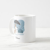 Mug Cartoon mignon Chien Chien Chien Chiot Marche Plui (Devant gauche)