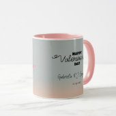 Mug Cartoon mignon Teddy Lovers Coeurs Saint Valentin (Devant droit)