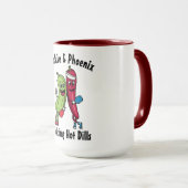 Mug Cartoon Pickleball Team Hot Dill (Devant droit)