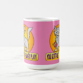 MUG CARTOON PLAYER CAT (Centre)