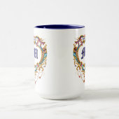 Mug Cartouche Nom & Monogramme Louis XV (Centre)