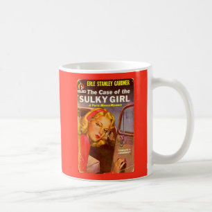 Mug Cas de la couverture de livre boudeuse de fille