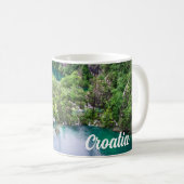 Mug Cascade de cascade dans le parc des lacs Plitvice, (Devant droit)