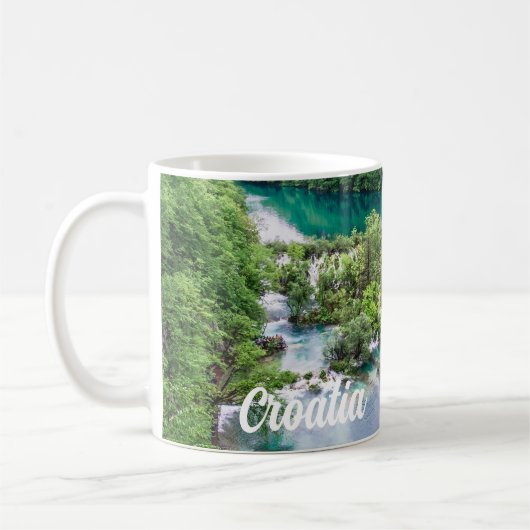 Mug Cascade de cascade dans le parc des lacs Plitvice, (Gauche)