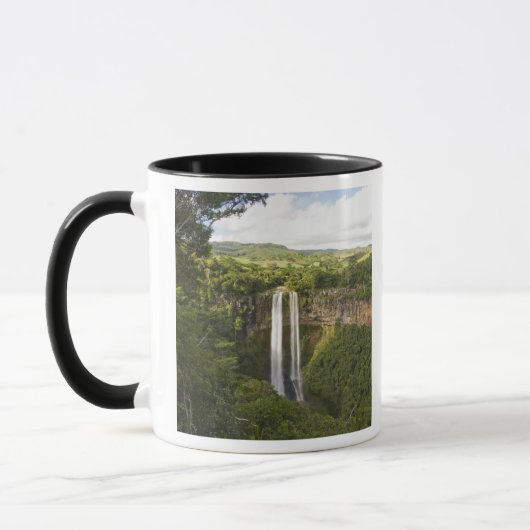 Mug Cascade de Chamarel-la plus élevée de Maurice, plu (Gauche)