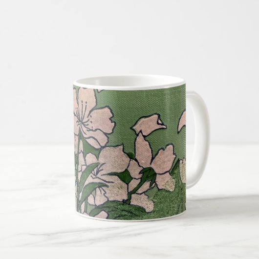 Mug Cascade en fleurs roses (Devant droit)