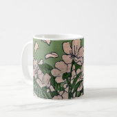 Mug Cascade en fleurs roses (Devant gauche)
