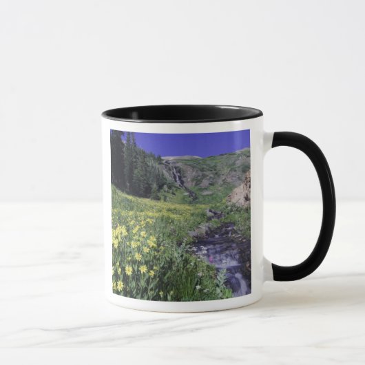 Mug Cascade et fleurs sauvages dans un pré alpin, 2 (Droite)