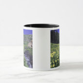 Mug Cascade et fleurs sauvages dans un pré alpin, 2 (Centre)