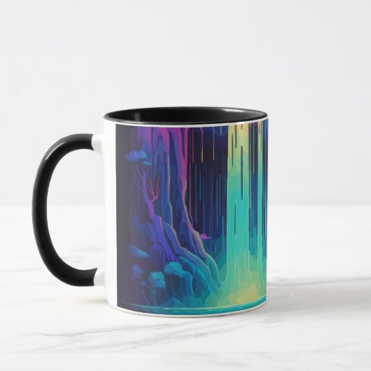 Mug Cascade magique, sérénité captivante (Gauche)