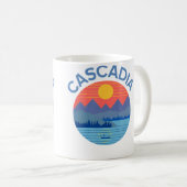 Mug Cascadia Fishing Hiking Camping (Devant droit)